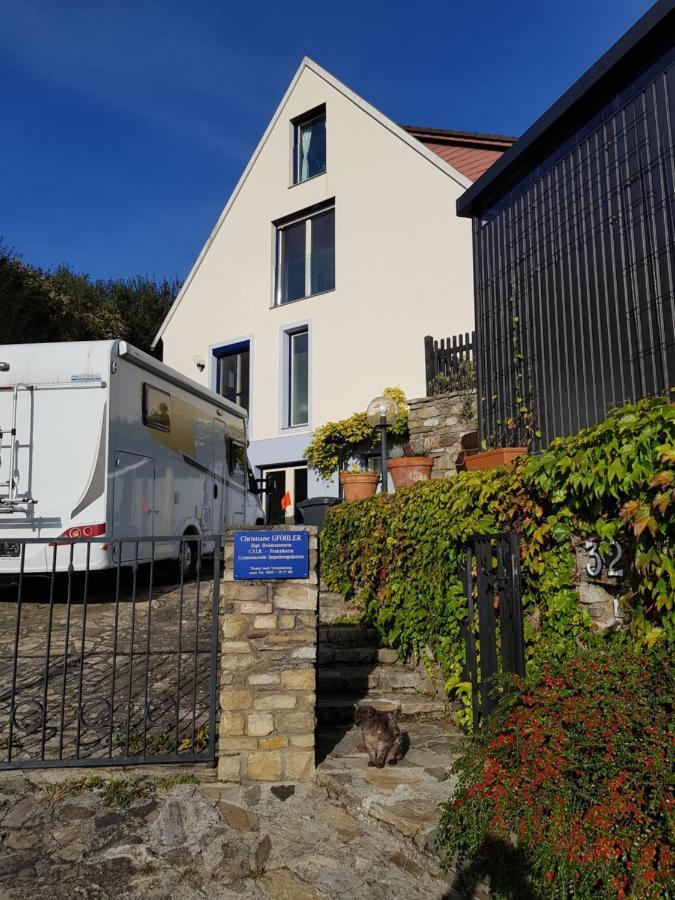 Ferienwohnung Blick über Krems mit Terrasse Exterior foto